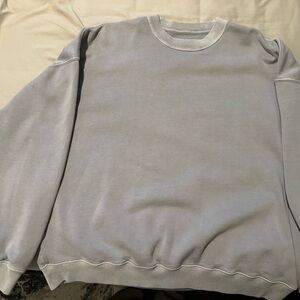 Abercrombie & Fitch Light Gray Crewneck Sweatshirt